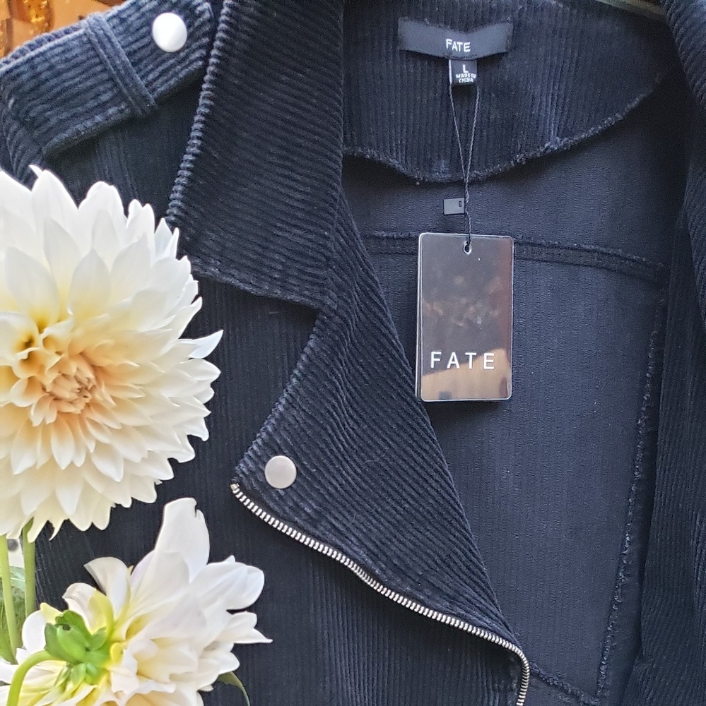 New with tags! Corduroy biker jacket.